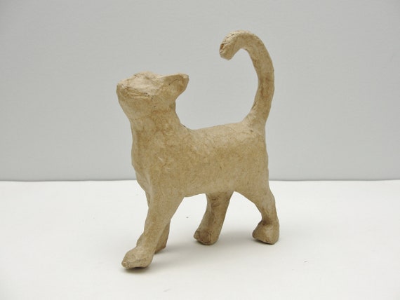pix Small Easy Paper Mache Animals small paper mache cat