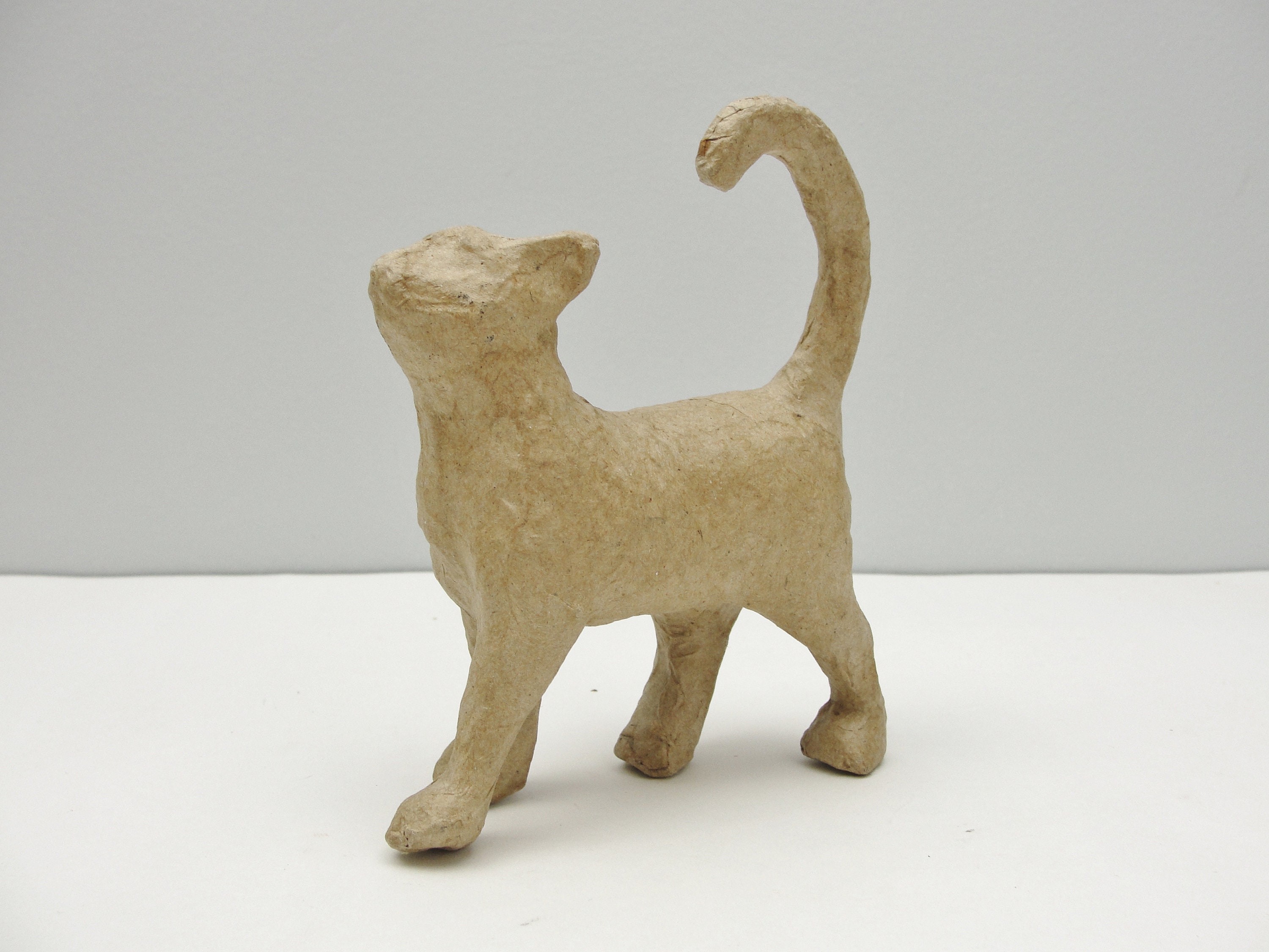 Small Paper Mache Cat - Etsy Small Paper Mache Cat - Etsy