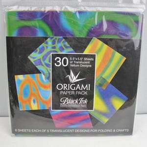 Origami paper pack from Black Ink great for scrapbook and mixed media art