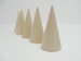 5 Wooden cones 3' tall, wooden contemporary Christmas tree, unfinished DIY 