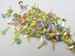 Mini 3mm brads pick your color pastel, metal, metallic, antique, pearl, primary 