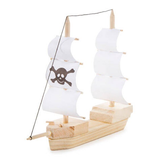 Wooden Pirate Ship Model Kit