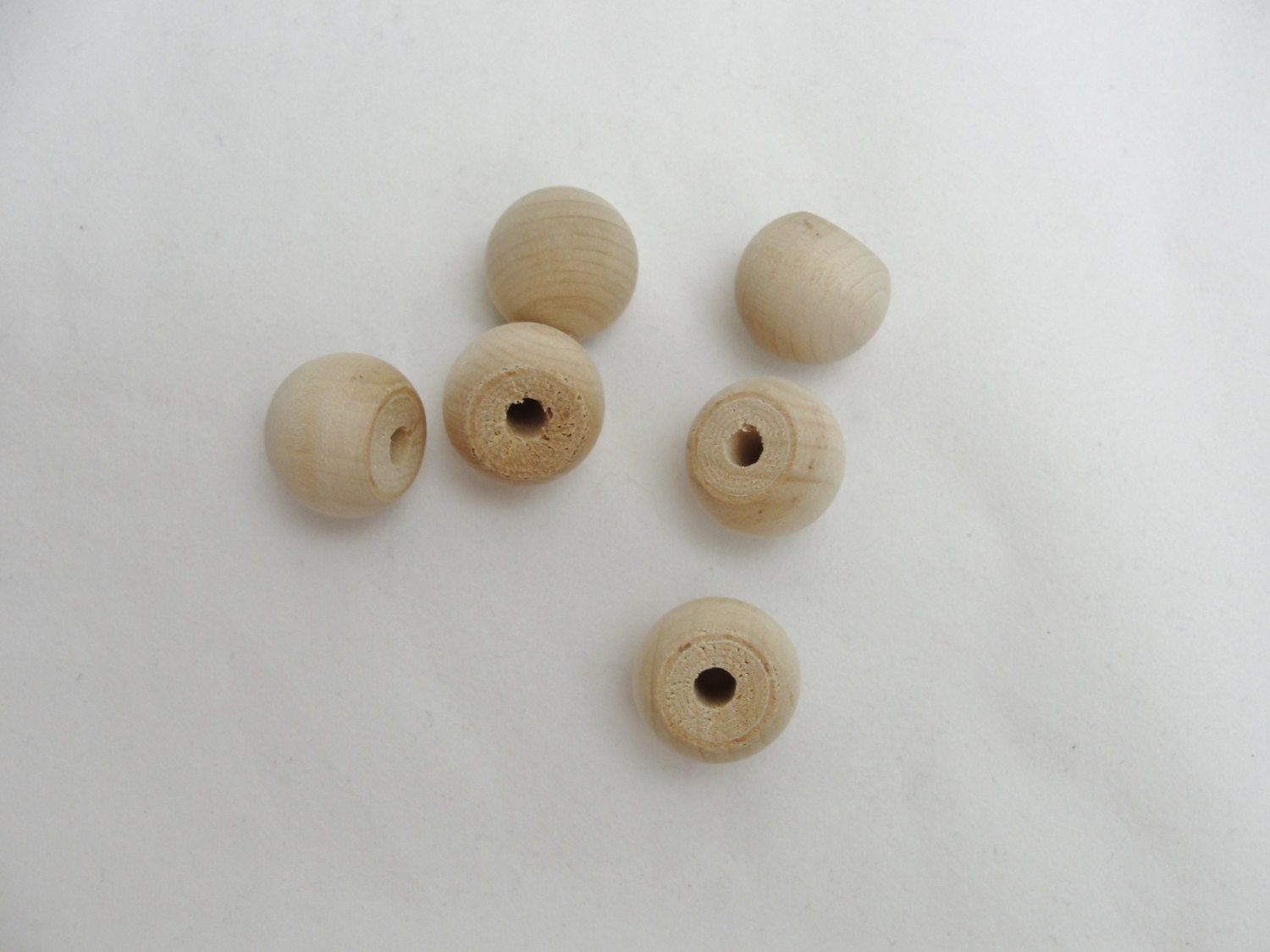 Wooden Ball Knob 3/4 .75 Inch Ball Knob Solid Wood Set Etsy