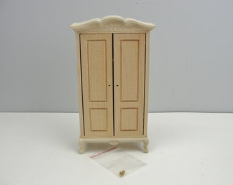 Dollhouse miniature wardrobe or armoire