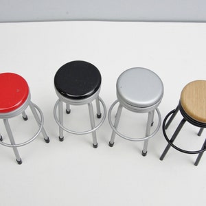 1950s stool dollhouse furniture choose your color 画像 2
