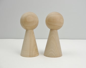 Kokeshi doll pair diy