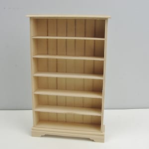 Dollhouse bookcase DIY ready to finish