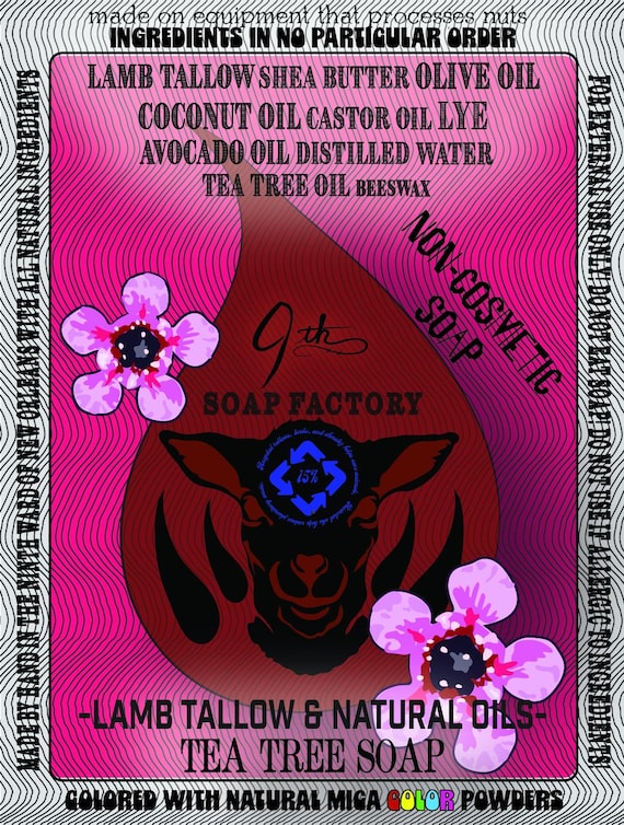 Lamb tallow soap bars (multiple scent options)