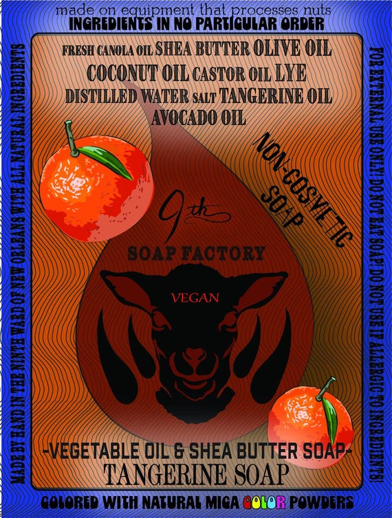 Natural vegan soap bars (multiple scent options)