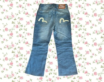 Vintage y2k EVISU flared 5y girl jeans