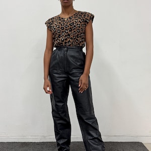 Vintage 90s leather high waisted pants