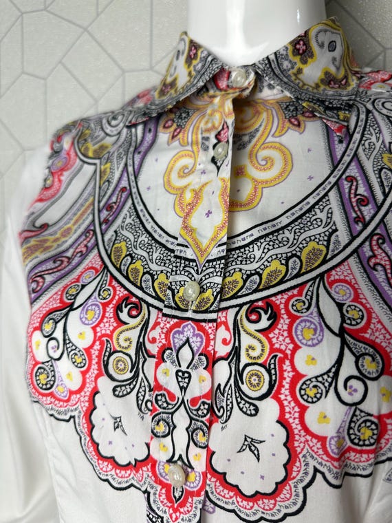 エトロ ペイズリー レディース ホワイト 長袖シャツ サイズ 44 - Etsy 日本