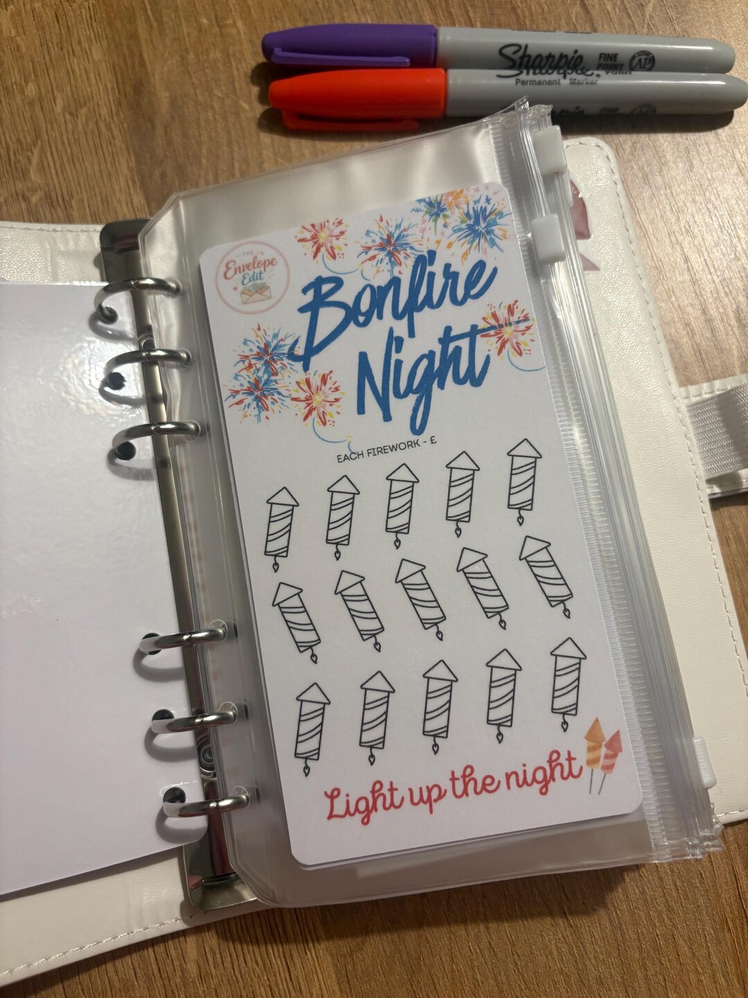 A6 Savings Challenge | Laminated Reusable Tracker Bonfire Night - Etsy UK