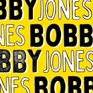 Paquete de fuentes manuscritas llamativas y llamativas: Bobby Jones. 16 fuentes suaves, texturizadas y con contornos para proyectos de diseño divertidos y extravagantes