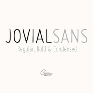 Handwritten Sans Font – Jovial Sans Adds Playful Personality to Logos, Packaging, Menus, and Editorials
