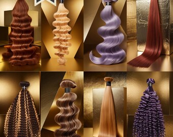 172 premium salonstockfoto met verschillende kleuren, luxe schoonheidsafbeeldingen, hoogwaardige haar- en salonfoto's, elegante marketingafbeeldingen