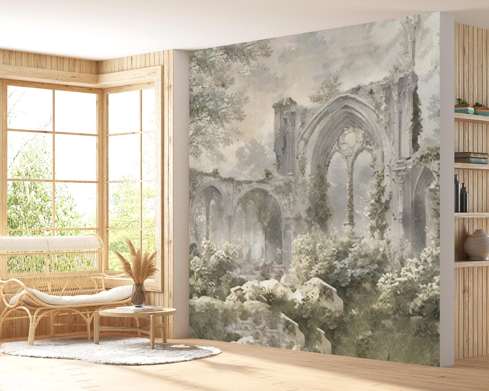 Renaissance Themed Wallpaper , Avant - Garde Garden and Arch - Themed ...