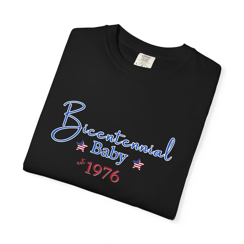 Camiseta del Bicentenario del Bebé de 1976 / Camiseta Retro del 4 de Julio de 1976, Camiseta del 50.º Cumpleaños, Camiseta del 4 de Julio, Camiseta de Moda, Camiseta del 250 Aniversario imagen 8