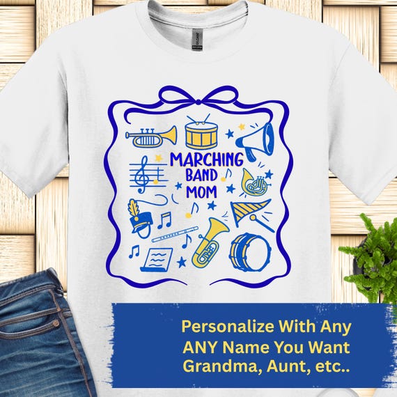Marching Band Shirt, Personalized Band Mom Tee, Class of 2026
