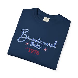 Camiseta del Bicentenario del Bebé de 1976 / Camiseta Retro del 4 de Julio de 1976, Camiseta del 50.º Cumpleaños, Camiseta del 4 de Julio, Camiseta de Moda, Camiseta del 250 Aniversario imagen 9