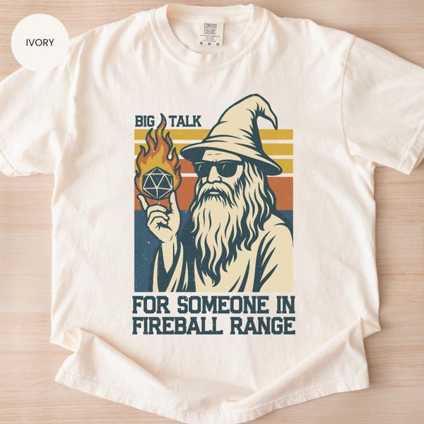 Comfort Colors® Cast Fireball shirt, Sarcastic Wizard Sorcerer t-shirt, Dungeon explorer gift, Dragon fantasy tee, Unisex tee and Sweatshirt