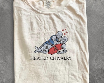 Heated Chivalry Shirt, Gay Medieval T shirt, Pride Gay Agenda sweatshirt, Funny Goth Knight tee, LGBTQIA gifts and accessories