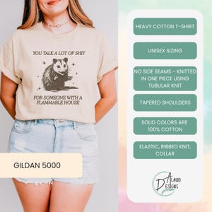 Camiseta de zarigüeya, camisetas desquiciadas, regalo inapropiado, camiseta de meme, regalos tontos, camiseta de Weirdcore, camisetas de memes divertidos, zarigüeya retro ofensiva imagen 5