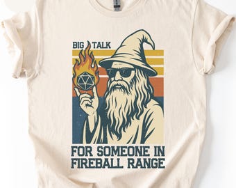 Maglietta Cast Fireball, magliette Sarcastic Wizard Sorcerer, regalo per esploratori di dungeon, maglietta Dragon Fantasy, maglietta e felpa unisex