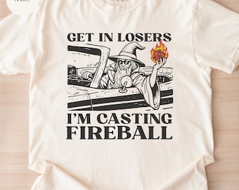 Comfort Colors® Cast Fireball shirt, Sarcastic Wizard Sorcerer t-shirt, Dungeons explorer gift, Unisex Dragon Fantasy tee and Sweatshirt