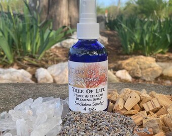 Tree Of Life Blessing Spray, Smokeless Smudge 4 oz.