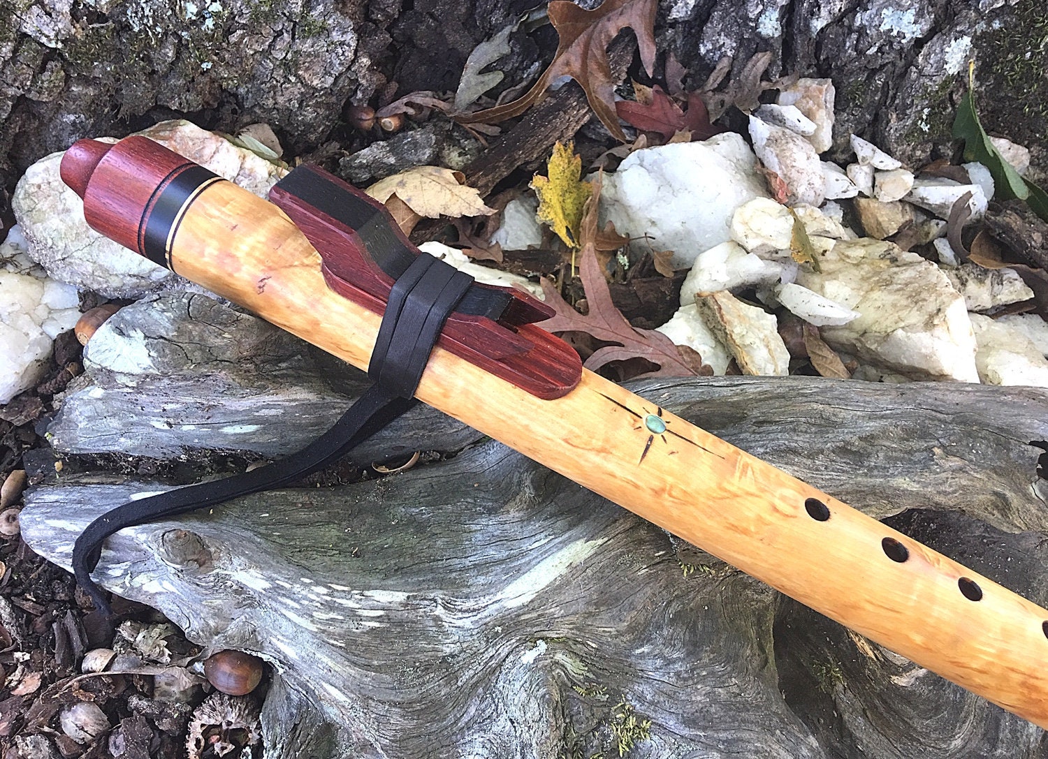 Native American Style Flute, Masur Birch Key of Gm from Tree of Life