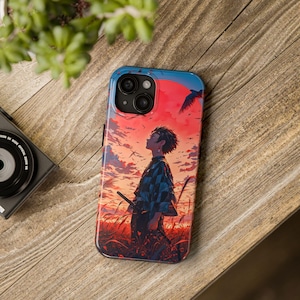 demon slayer Phone case Tanjiro Kamado cover anime Phone cases iphone 16 Pro 15 14 13 12 11 case, Samsung Galaxy S24 23 22 S21 Ultra case