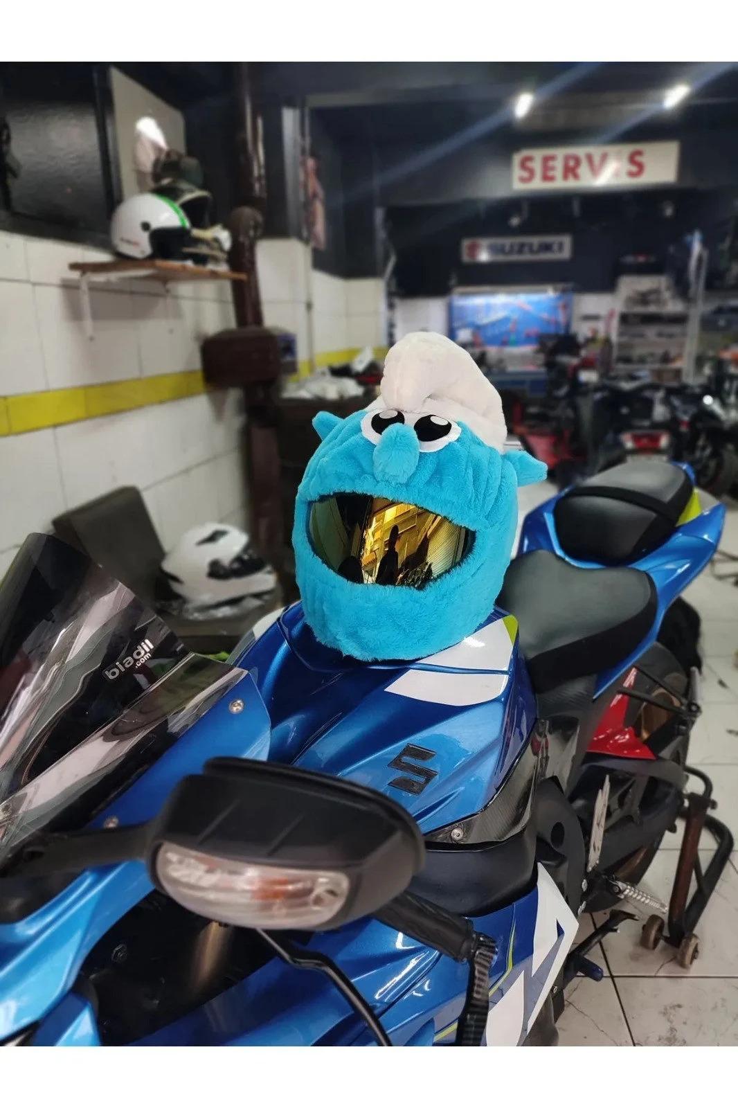 cartoon character motorcycle helmet covers Cover - Clown Fish Motorcycle Cute Cartoon Motorcycle Helmet