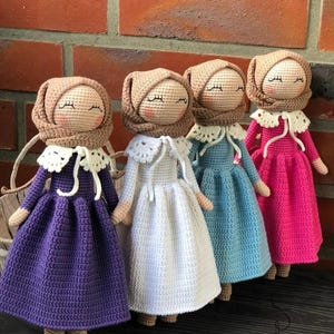 Crochet Hijab Doll, Amigurumi Muslim Doll, Crochet Amigurumi Doll For Sale, Ramadan gift, Muslim Gift, Eid Gifts For Kids