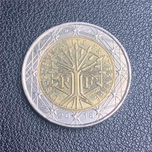 Moneda 2 Euros Francia 2018 Liberté Égalité Fraternité
