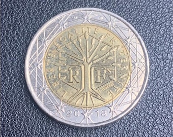 Coin 2 Euro France 2018 Liberté Égalité Fraternité