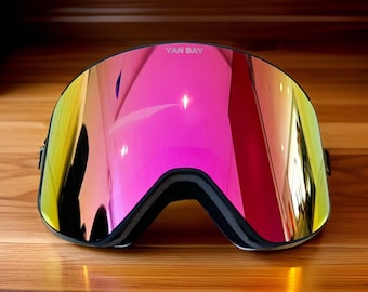 Ski & Snow Goggles YAN BAY – snowboarding goggles, ski glasses, winter sports eyewear, model pink money ski goggles winter goggles