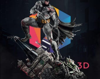 Dark Vigilante Statue – Justice Vigil Collectible Diorama