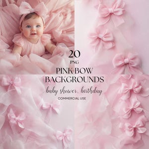 20 fonds d'écran roses | Clipart baby shower | Imprimable | Haute qualité | Téléchargement numérique PNG | Fête d'anniversaire | faire-part | Rose