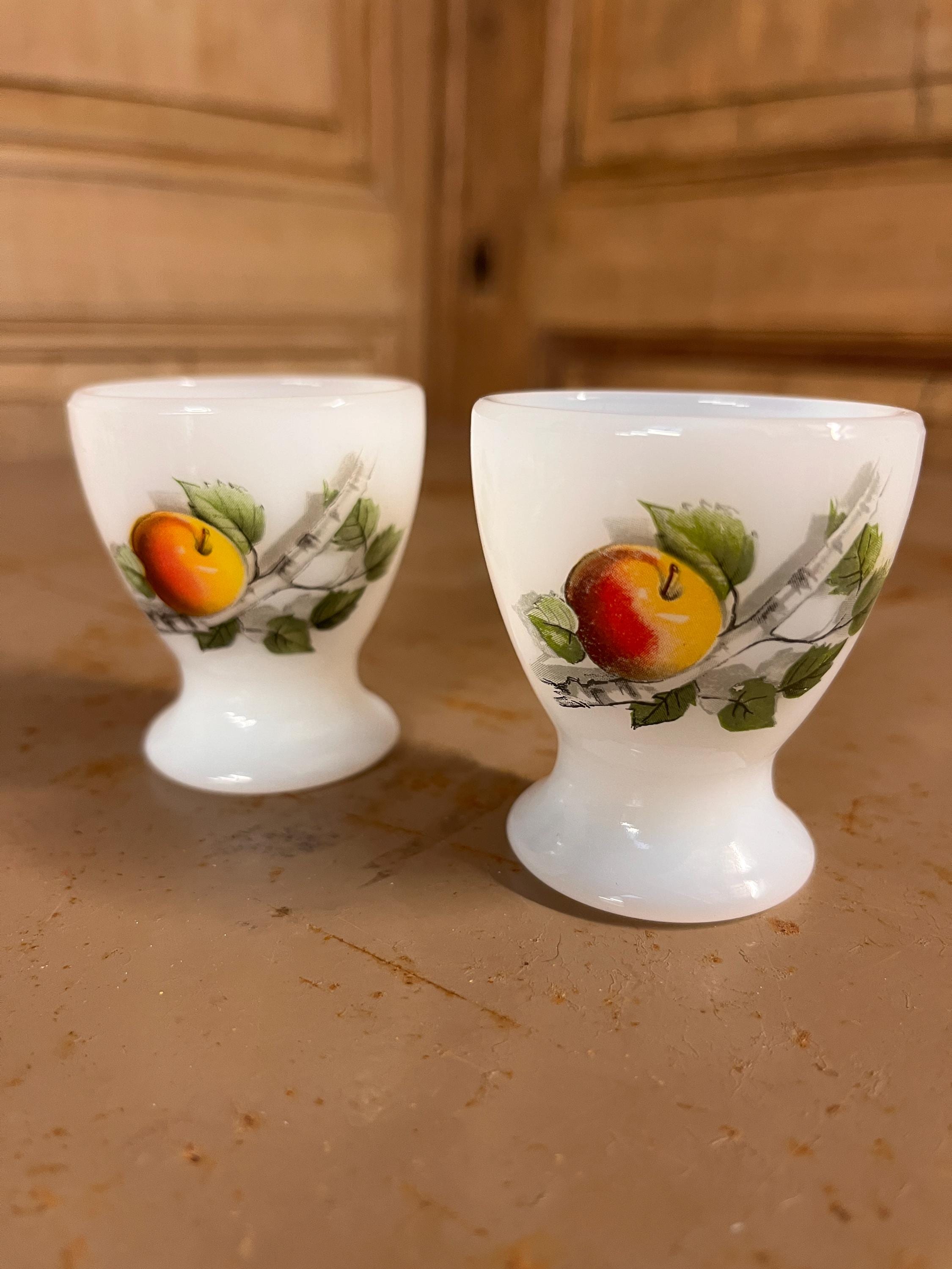 ARCOPAL Fruits de France cocotte vintage rectangulaire en verre de lait 12X8 poignée France plat de cuisson en verre opale - France
