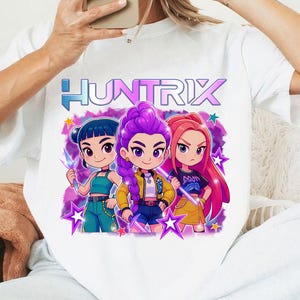 Kpop Demon Hunters Shirt, Jinu Manga Sweatshirt, Korean Pop Lover Gift, Kpop Huntrix Hodie, Demon Hunter Merch, Saja Girls Kids Shirt, Tee