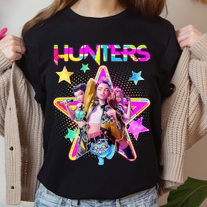 Kpop Demon Hunters Shirt, Jinu Manga Sweatshirt, Korean Pop Lover Gift, Kpop Huntrix Hodie, Demon Hunter Merch, Saja Girls Kids Shirt, Tee