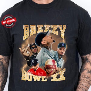 Chris Brown Breezy Bowl XX T-Shirt - Comfort Colors Album Merch