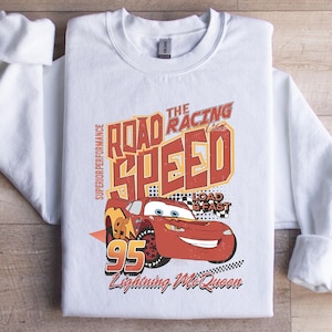 Lightning Mcqueen Sweatshirt, Disney Cars Sweatshirt, Cars Characters Sweatshirt, Cars Land Sweatshirt, Cars Family Trip Hoodie, Gift
