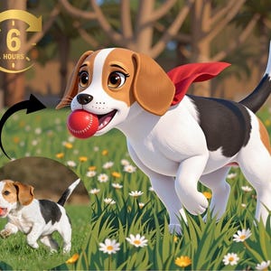 Pixar Style Portrait from Photo | Pet Portrait | Become a Pixar Character |  Gift, 3D Cartoon Pet Portrait, Digital Download