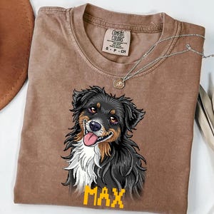 Custom Stardew Valley Pet Portrait T-Shirt: Personalized Pixel Art Gamer Tee
