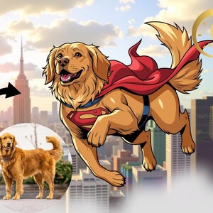 Pixar Style Portrait from Photo | Pet Portrait | Become a Pixar Character |  Gift, 3D Cartoon Pet Portrait, Digital Download