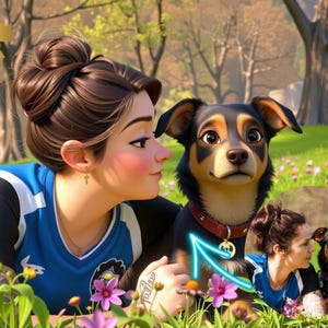 Pixar Style Portrait from Photo | Pet Portrait | Become a Pixar Character |  Gift, 3D Cartoon Pet Portrait, Digital Download