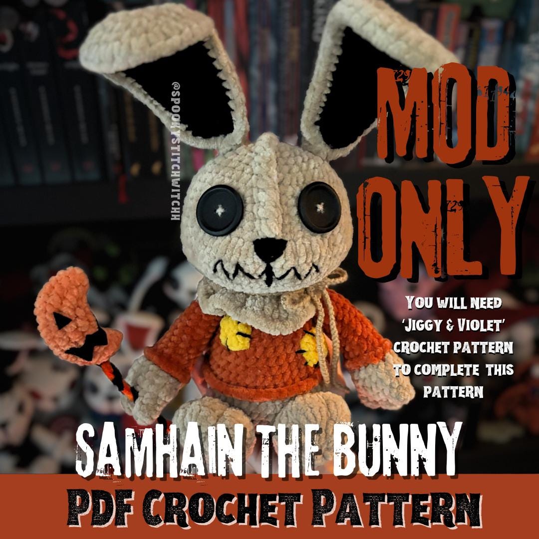 Mod Only - Samhain the Bunny Crochet Pattern Amigurumi Digital PDF - Etsy