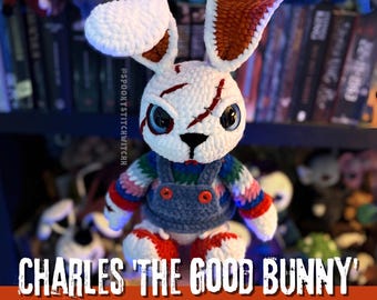 Charles 'O Bom Coelhinho' - Padrão de amigurumi de crochê em PDF digital